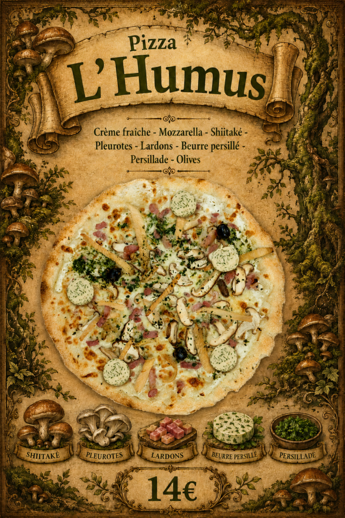 Pizza du moment - L'Humus
